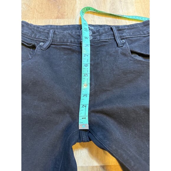 Hudson Black Straight-Leg Jeans Womens Size 10 Cotton Blend - Picture 6 of 7
